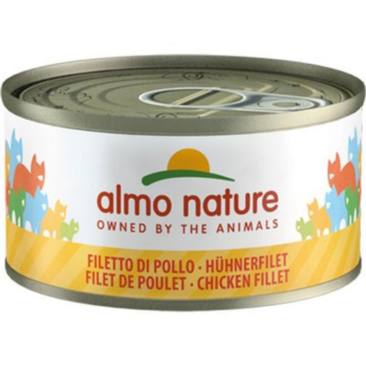 Almo Nature Mega Pack Wet Cat Food in Tins - Chicken Fillet - 6x70g